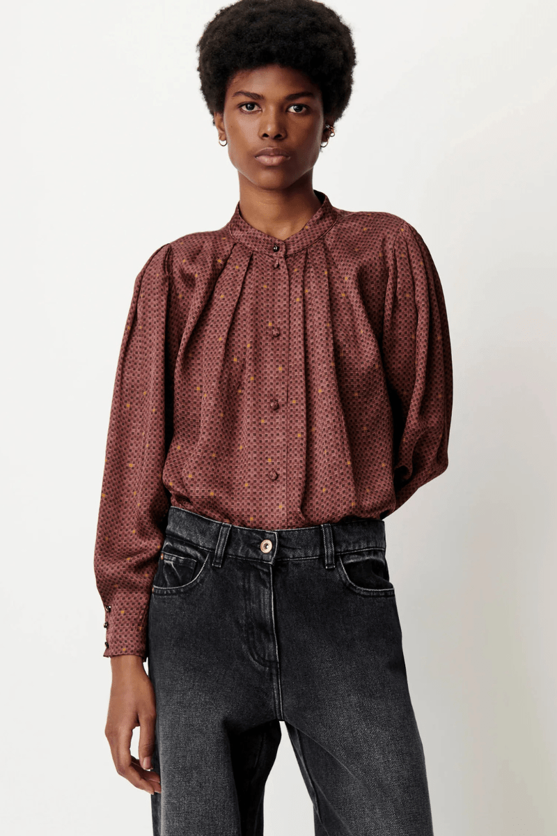 Shirts & Tops - Sessun - Esperanzo Blouse - Archery Close