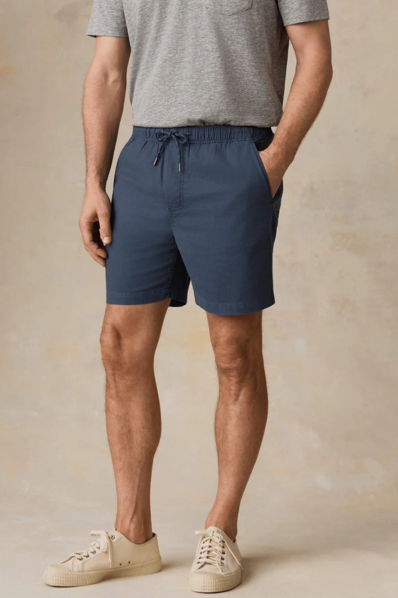 Shorts - Faherty Brand - Essential Drawstring Short - Archery Close