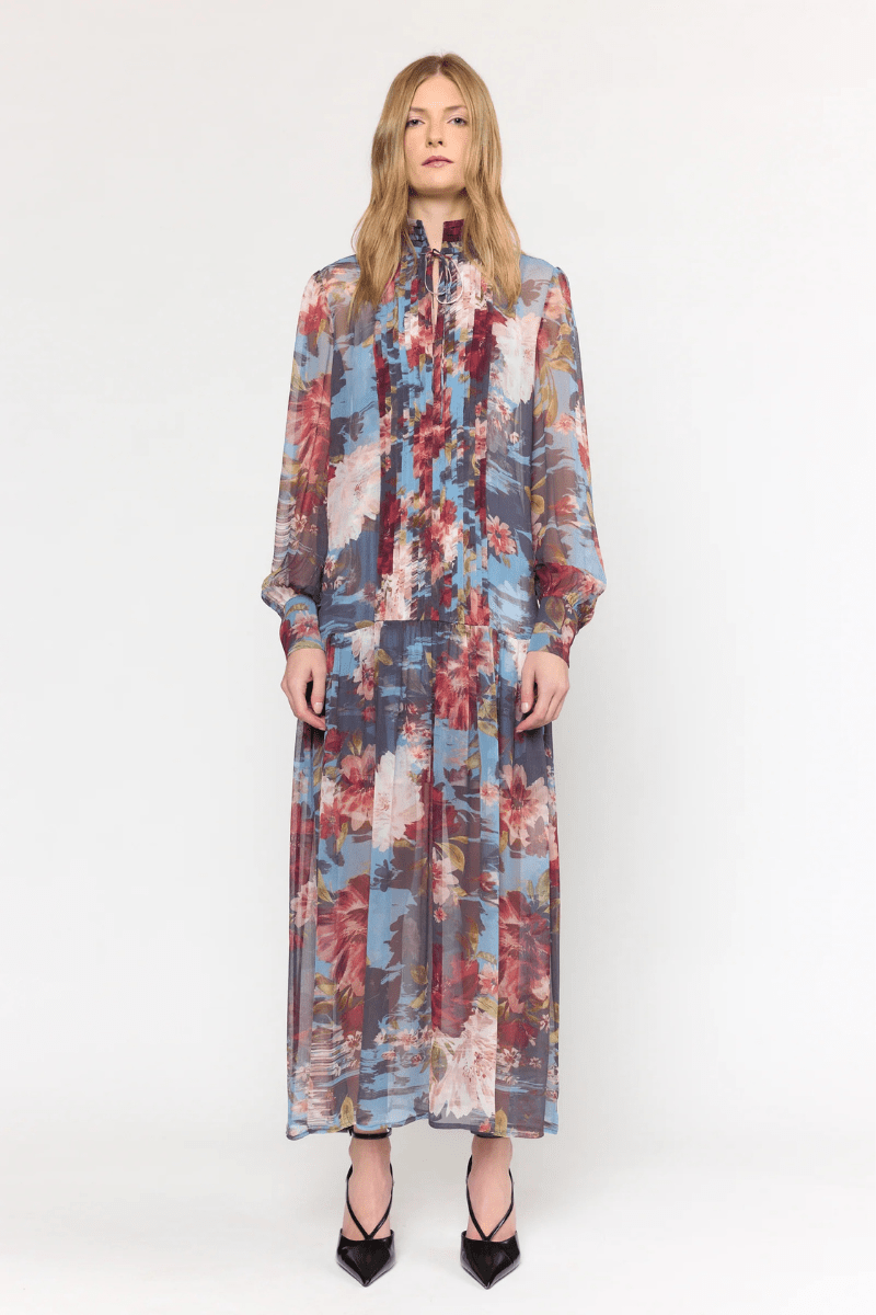 Dresses - Christy Lynn - Esther Dress in Sky Garden - Archery Close