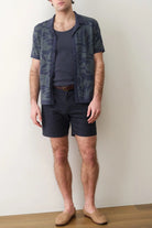 Marine Layer Ethan Resort Sweater - Navy Laurel Wreath