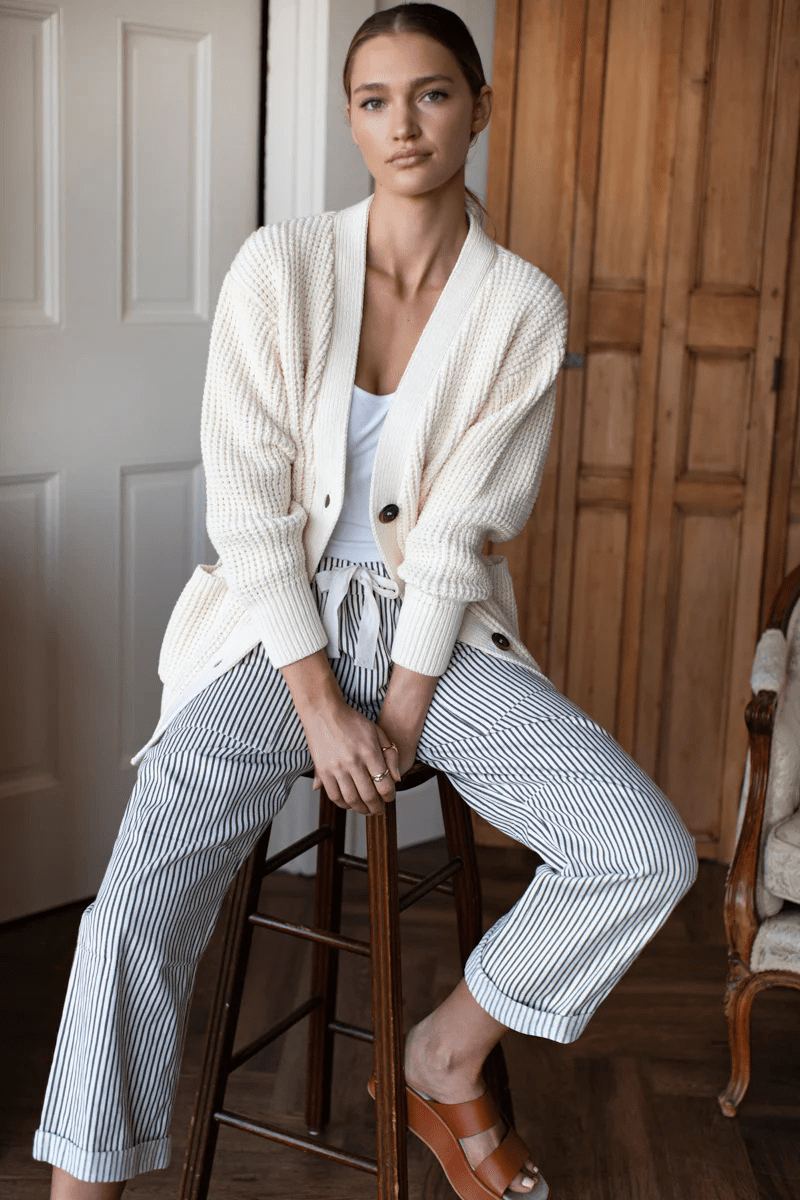 Pants - Emerson Fry - Family Cargo Pant in Moss Stripe - Archery Close