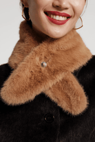 Accessories - Frances Valentine - Faux Mink Collar - Archery Close