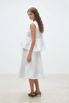 Skirts - Suncoo Paris - Faye Skirt in White - Archery Close