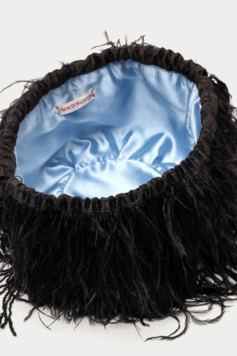 Handbags, Wallets & Cases - Frances Valentine - Feather Pouf Bag - Archery Close