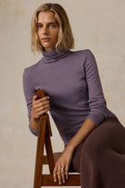 Faherty Brand Featherweight Freestyle Turtleneck - Cider Sky Stripe