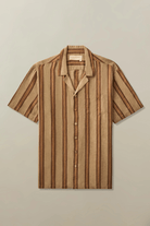 Shirts & Tops - Road to Nowhere Clothing - Fez Shirt in Linen Jacquard - Archery Close