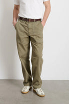 Alex Mill Field Pant in Herringbone - Vintage Olive