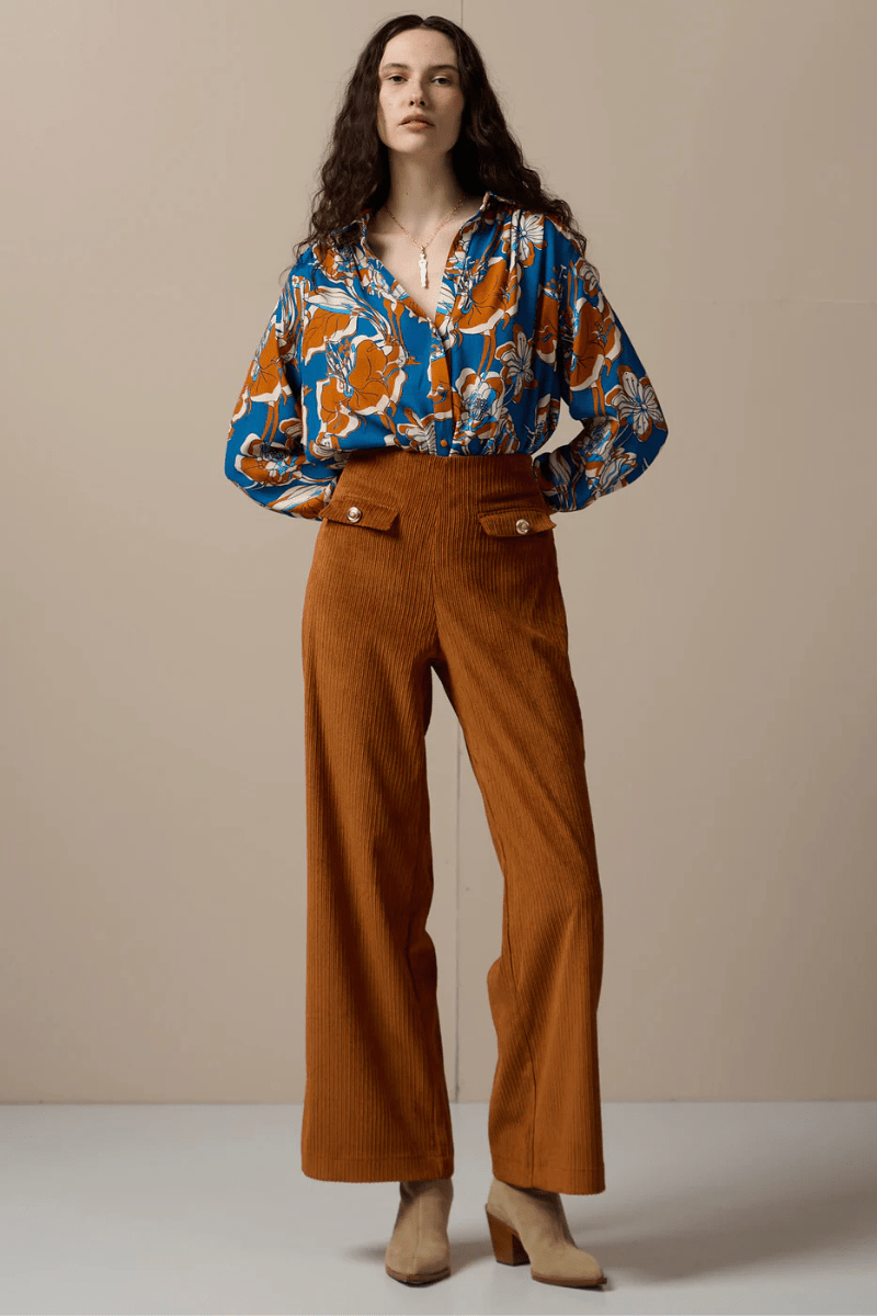 Shirts & Tops - Paolita - Fiorenza Marlene Shirt - Archery Close