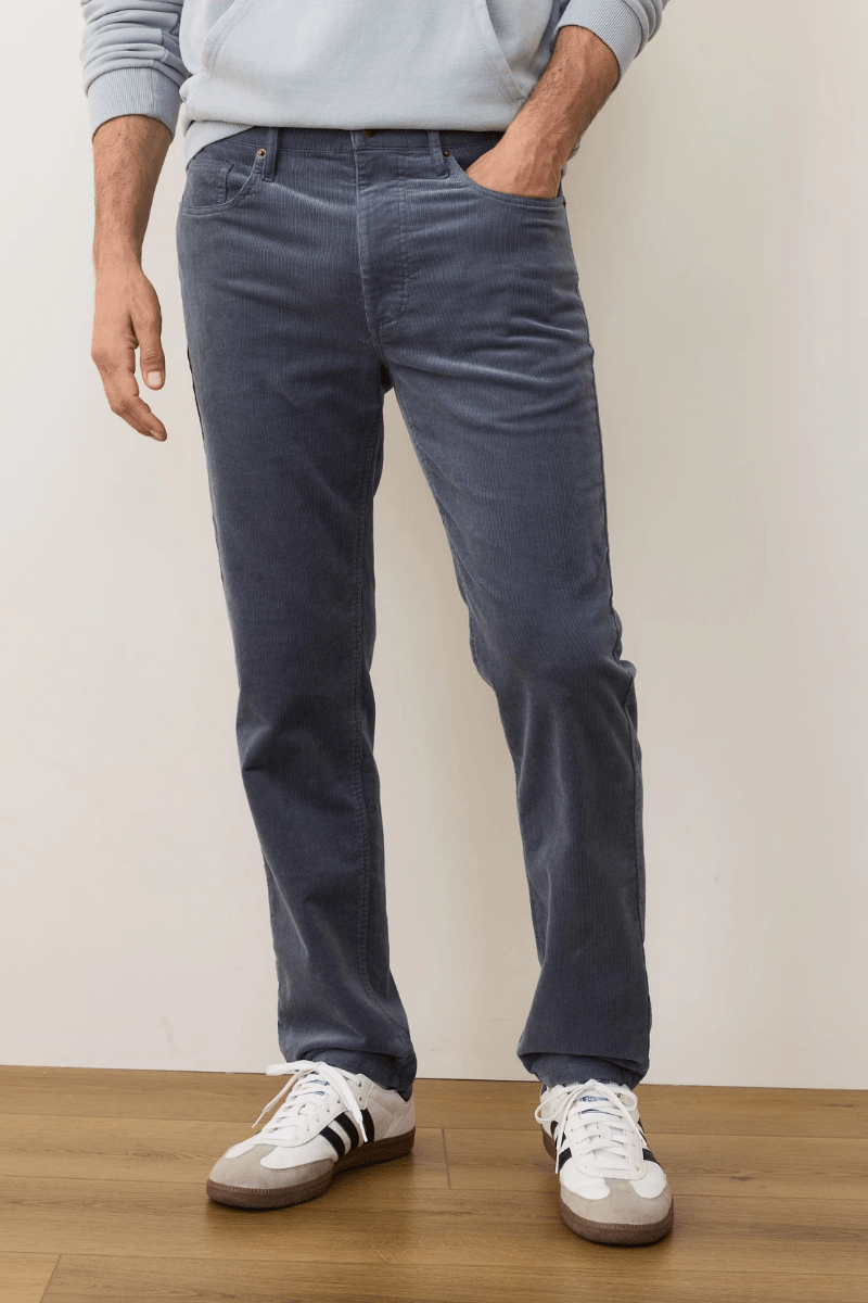 Pants - Marine Layer - Flex Terry Slim Straight Cords - Archery Close