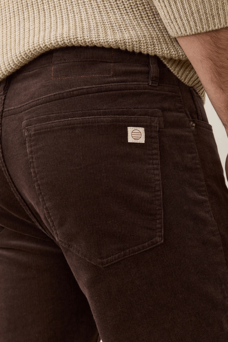 Pants - Marine Layer - Flex Terry Slim Straight Cords - Archery Close