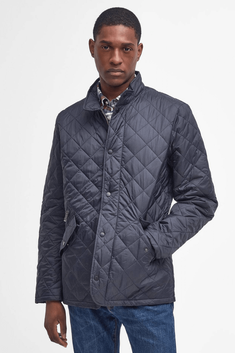 Outerwear - Barbour - Flyweight Chelsea Quilted Jacket in Navy - Archery Close