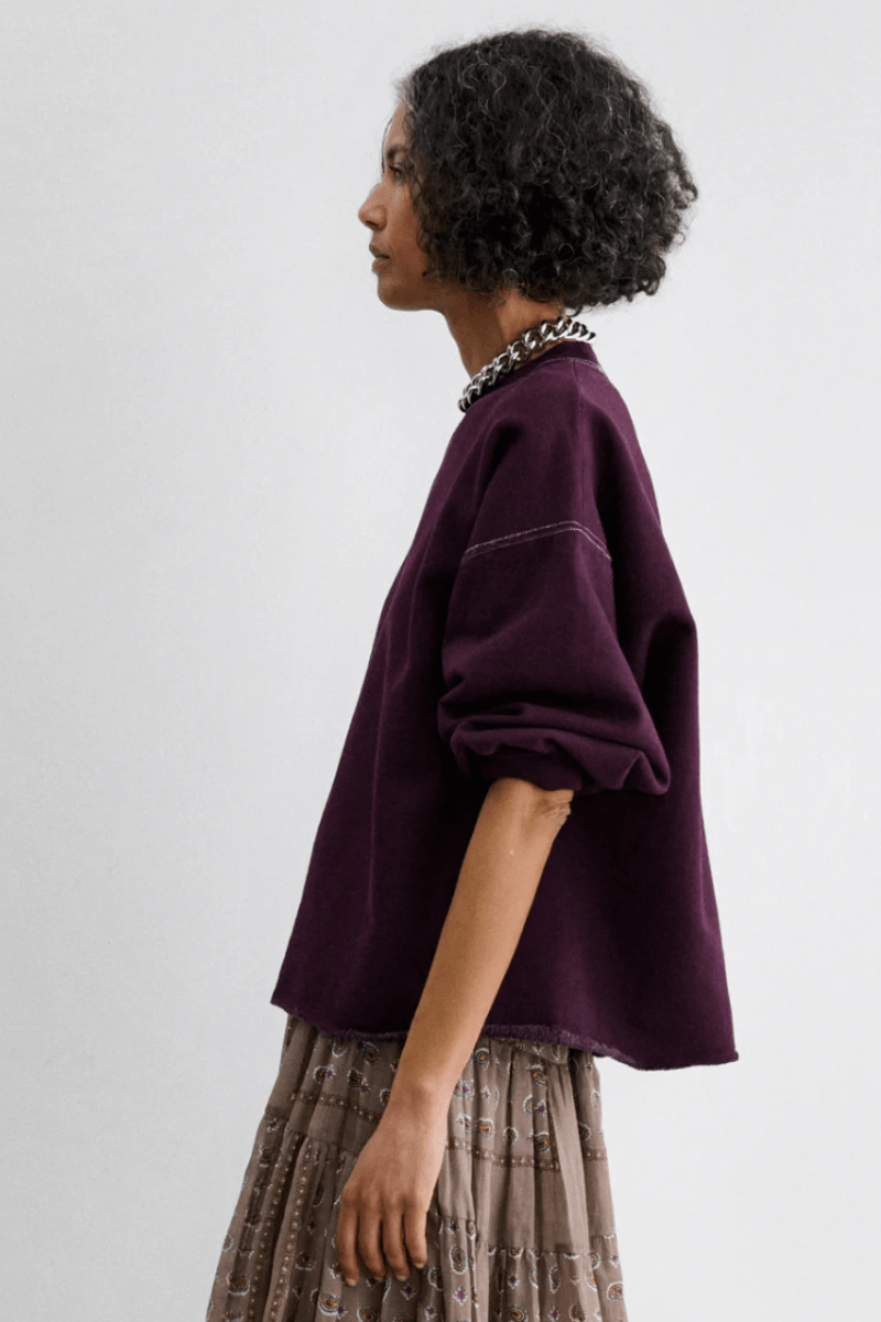 Sweatshirts - Rachel Comey - Fond Sweatshirt in Plum - Archery Close