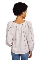 Shirts & Tops - Emerson Fry - Frances Embroidery Blouse in Salt Organic - Archery Close