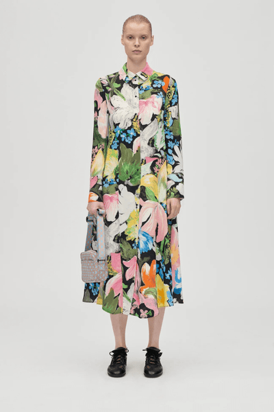 Front Placket Midi Polo Dress in Flowers Under The Sun | Dresses Front Placket Midi Polo Dress in Flowers Under The Sun | Dresses