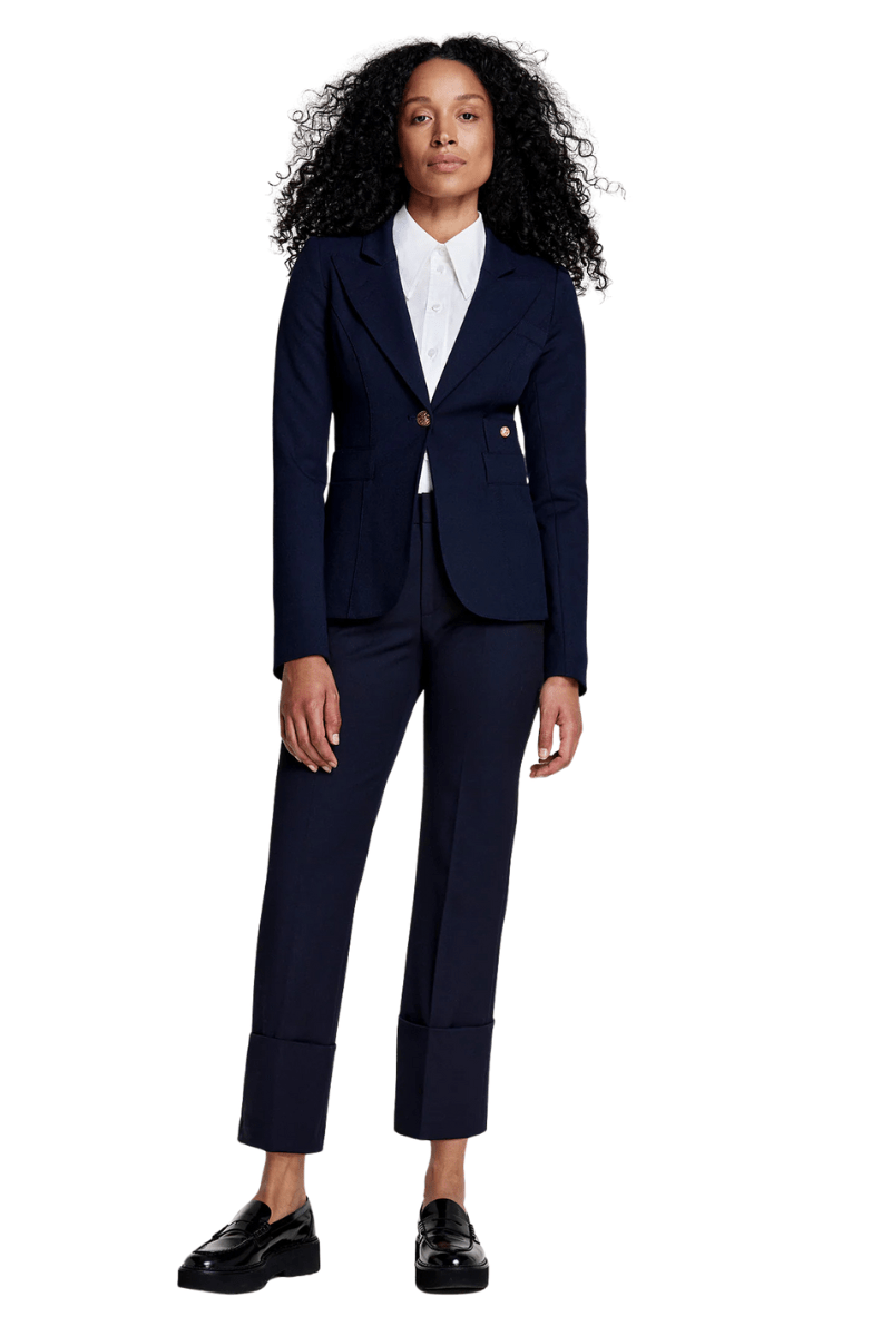Blazer - Smythe - Full Back Dutchess Blazer in Deep Navy - Archery Close