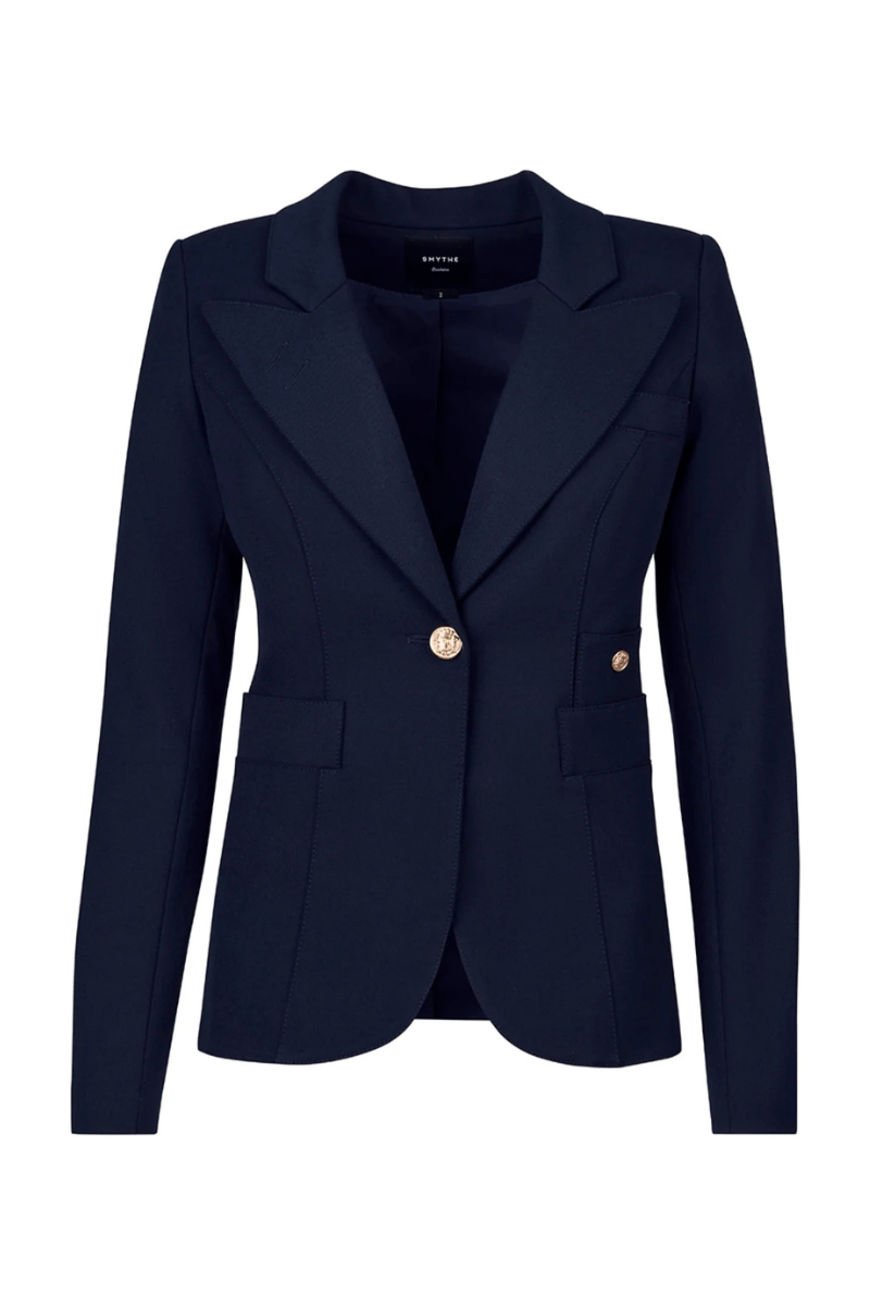 Blazer - Smythe - Full Back Dutchess Blazer in Deep Navy - Archery Close