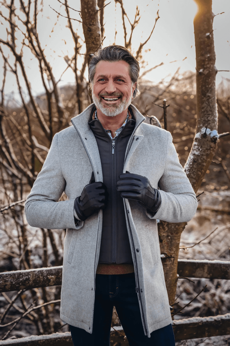 Outerwear - A Fish Named Fred - Funnel Neck Coat - Archery Close