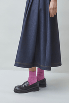 Skirts - Suncoo Paris - Funny denim midi skirt - Archery Close