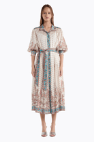 Dresses - Christy Lynn - Gail Dress in Ivory Filigree - Archery Close