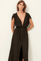 Dresses - Sessun - Galiane Dress in Umbra - Archery Close