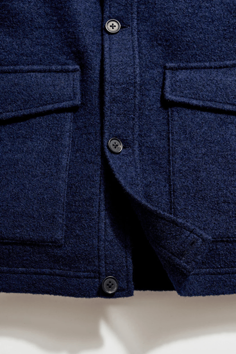 Outerwear - Billy Reid - Garrett Jacket in Navy - Archery Close