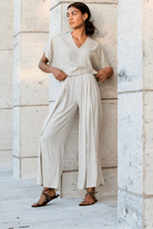 Pants - Natalie Busby - Getaway Pant in Oyster - Archery Close