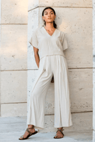 Pants - Natalie Busby - Getaway Pant in Oyster - Archery Close
