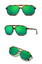 Sunglasses - Shwood Eyewear - Glacier - Matte Tortoise Sunglasses - Archery Close
