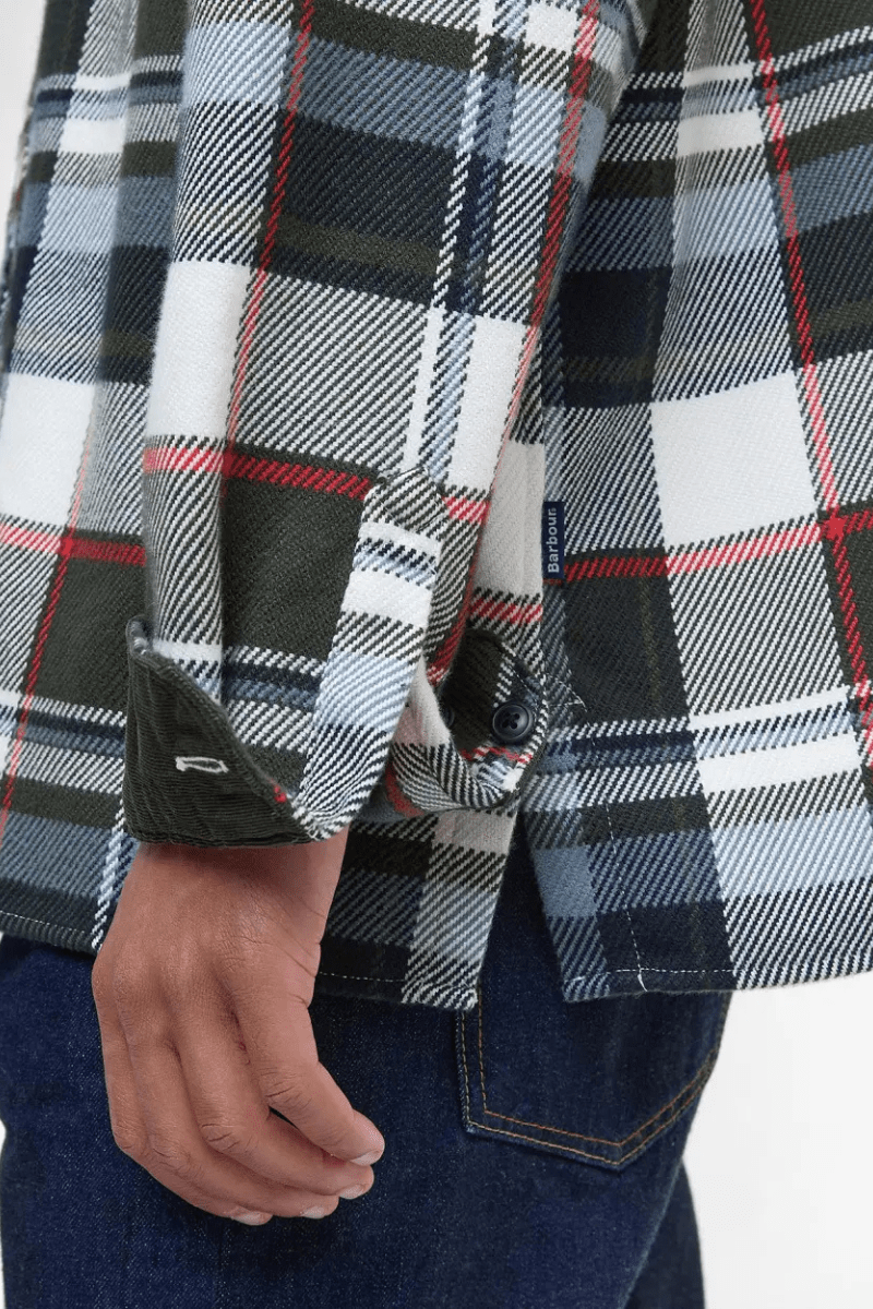 Shirts & Tops - Barbour - Grasmoor Relaxed Long - Sleeved Shirt - Olive - Archery Close