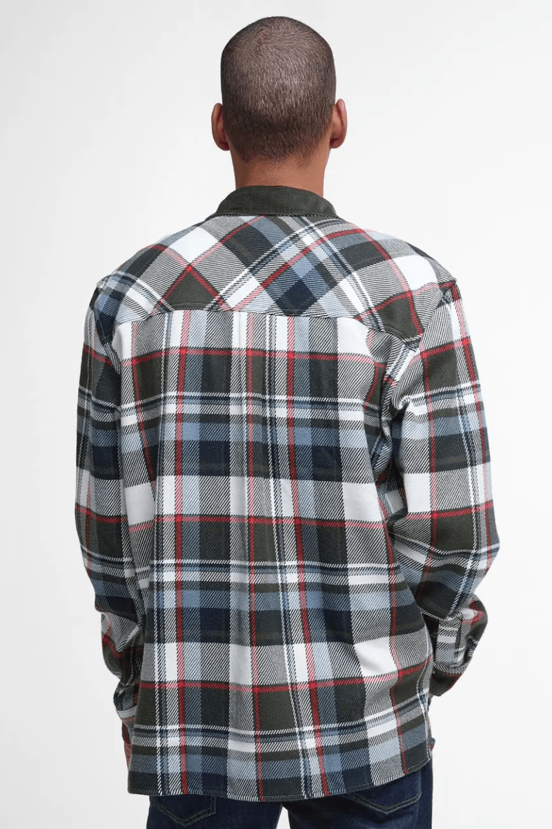 Shirts & Tops - Barbour - Grasmoor Relaxed Long - Sleeved Shirt - Olive - Archery Close