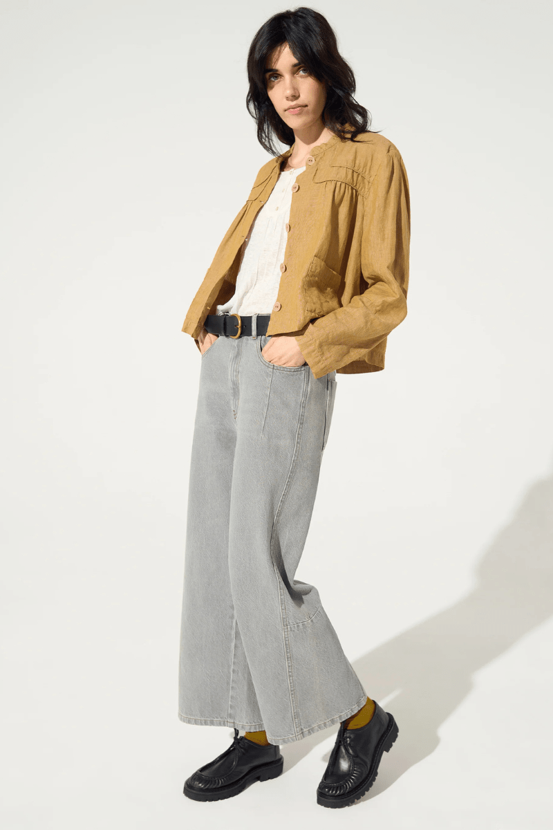 Jeans - Cotelac - Grey Cotton Jeans - Archery Close