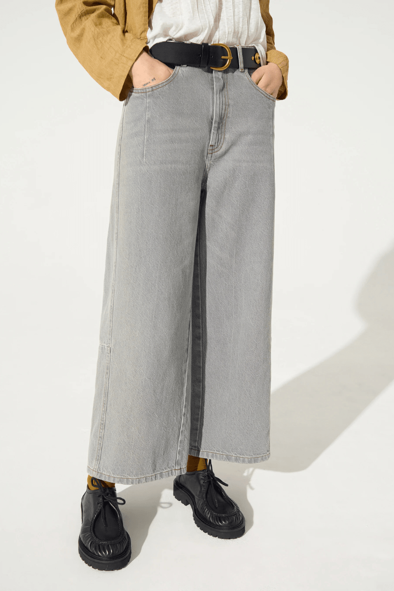 Jeans - Cotelac - Grey Cotton Jeans - Archery Close