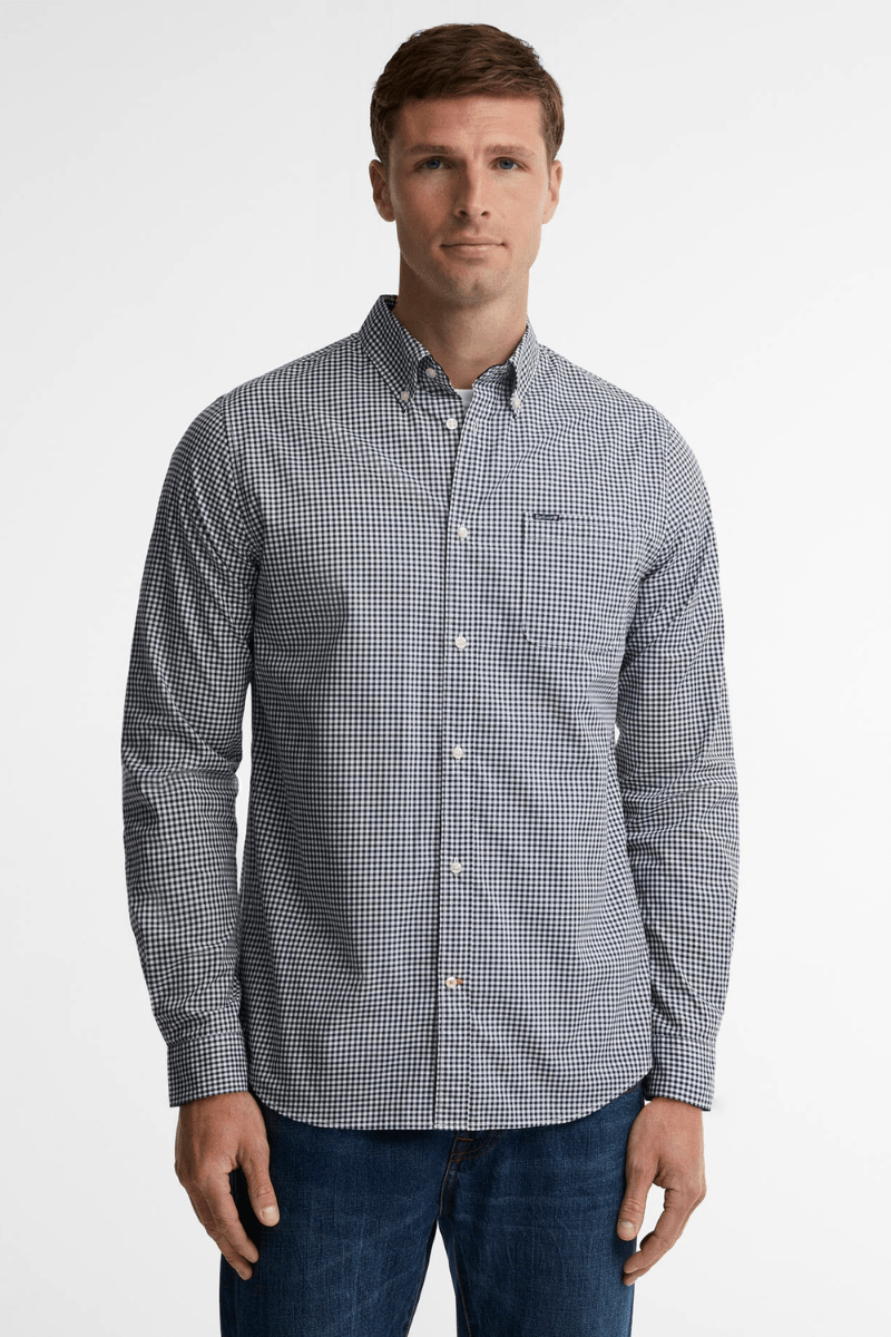 Shirts & Tops - Barbour - Harbourwall Tailored Long-Sleeved Shirt - Archery Close