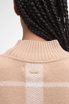 Sweater - Barbour - Harriet Tartan High - Neck Jumper - Archery Close
