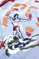 Sweatshirts - Freenote Cloth - Hawaiian Clear Blue Aloha - Archery Close