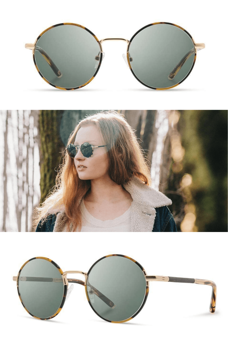 Sunglasses - Shwood Eyewear - Hawthorne - Tortoise Sunglasses - Archery Close