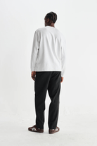 Shirts & Tops - Wax London - Hayden Long Sleeve T-Shirt in White - Archery Close