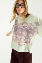 Shirts & Tops - Cotelac - Heart Strings Printed T-Shirt - Archery Close