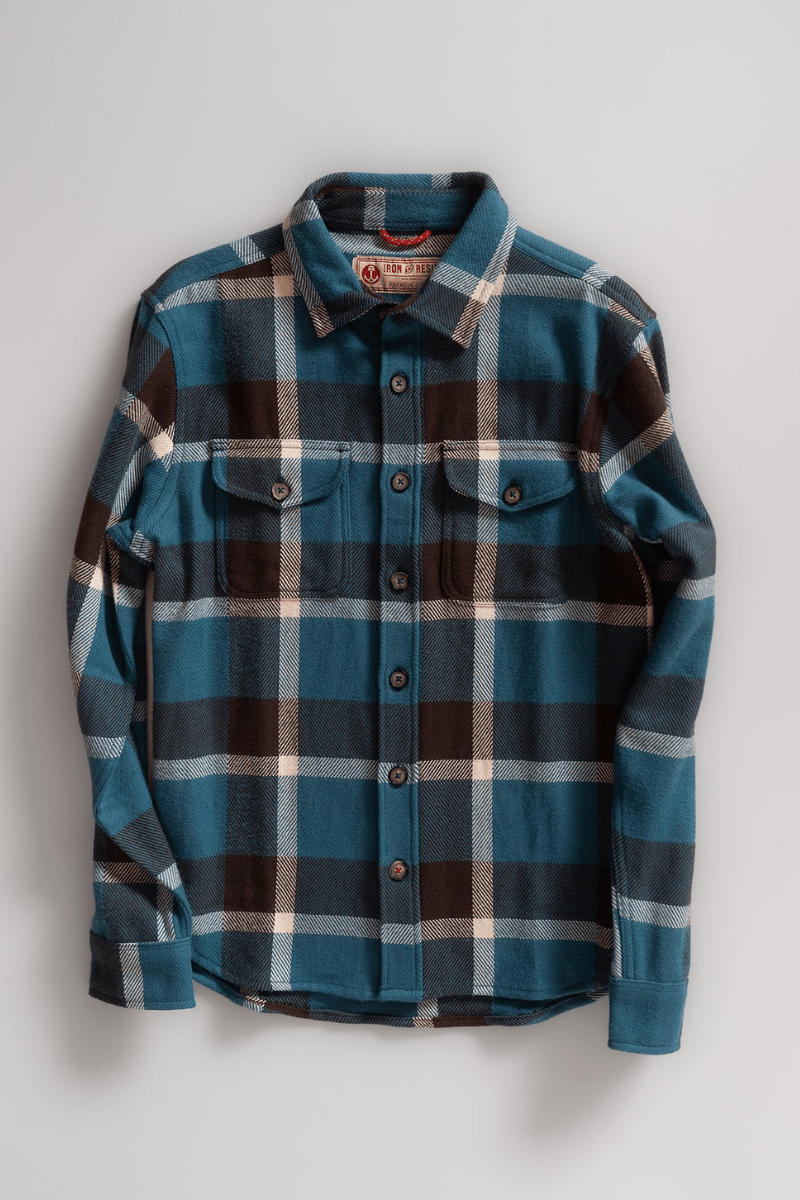 Shirts & Tops - Iron and Resin - Heavy Conejo Shirt in Blue - Archery Close