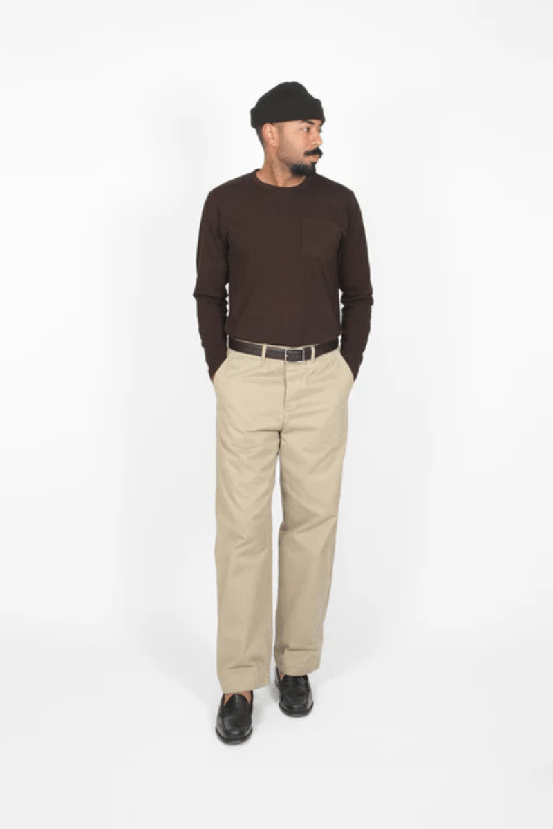 T-Shirt - Dehen 1920 - Heavy Duty Long Sleeve Tee - Brown - Archery Close