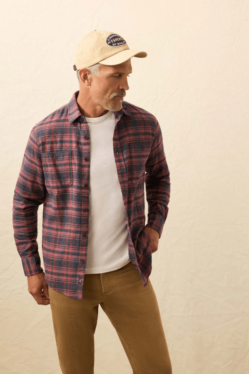 Shirts & Tops - Faherty Brand - Heirloom Portuguese Flannel Shirt - Archery Close