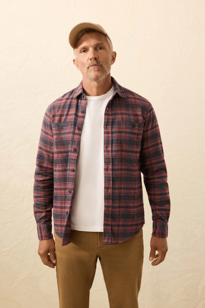 Shirts & Tops - Faherty Brand - Heirloom Portuguese Flannel Shirt - Archery Close