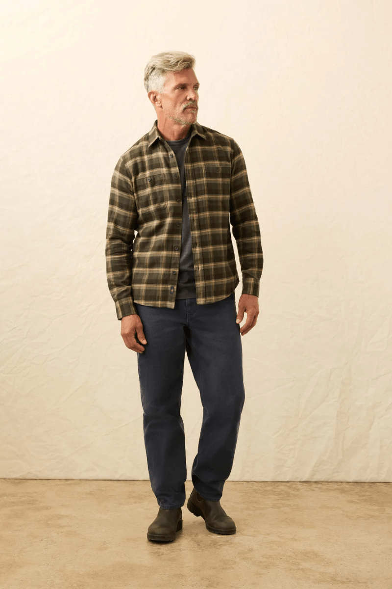 Shirts & Tops - Faherty Brand - Heirloom Portuguese Flannel Shirt - Archery Close