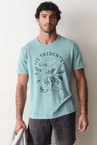 T-Shirt - Marine Layer - Hemp Cotton Relaxed Graphic Tee - Archery Close