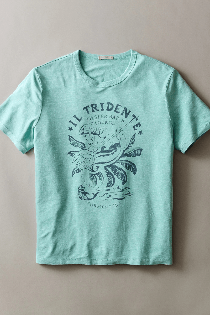 T-Shirt - Marine Layer - Hemp Cotton Relaxed Graphic Tee - Archery Close