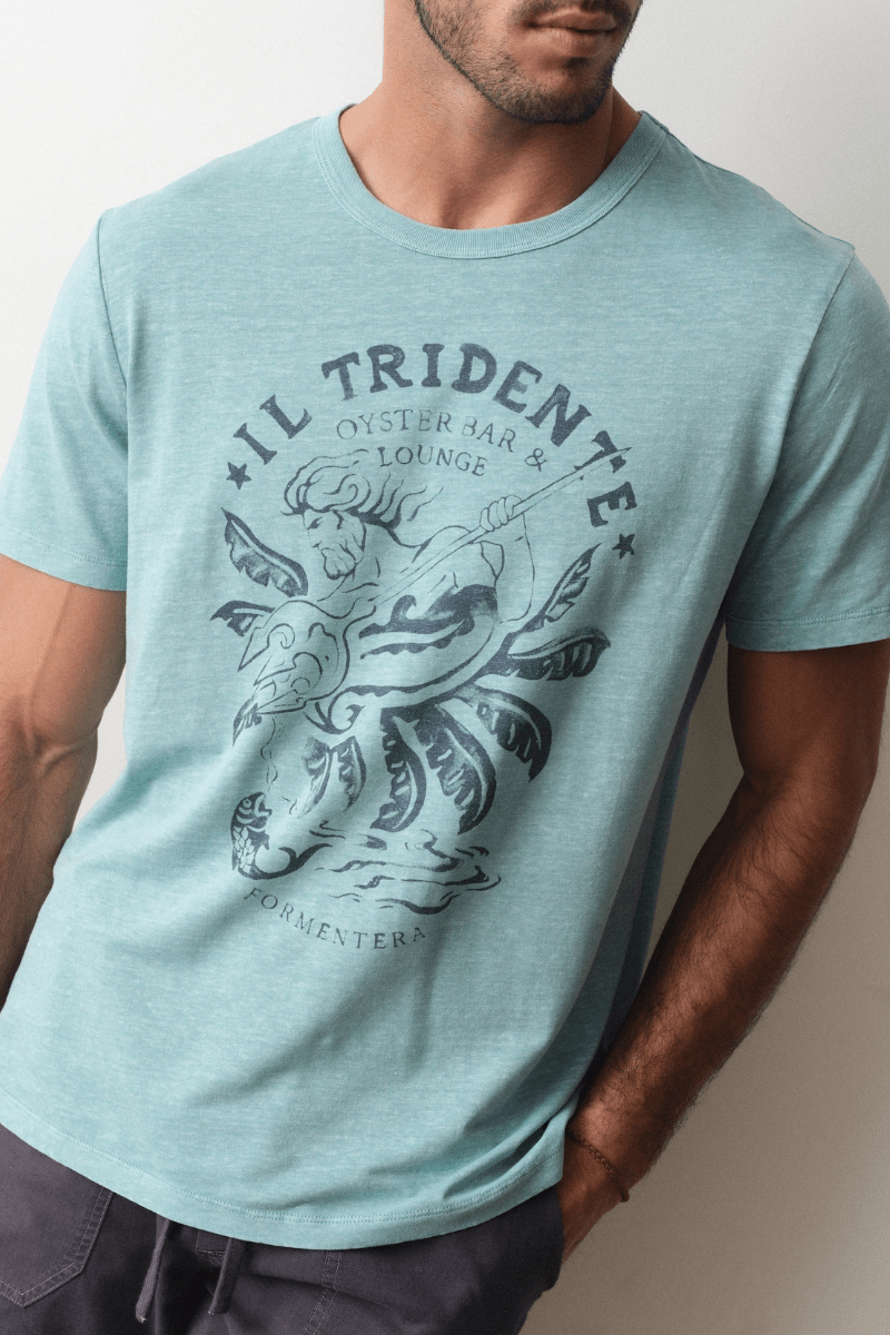 T-Shirt - Marine Layer - Hemp Cotton Relaxed Graphic Tee - Archery Close