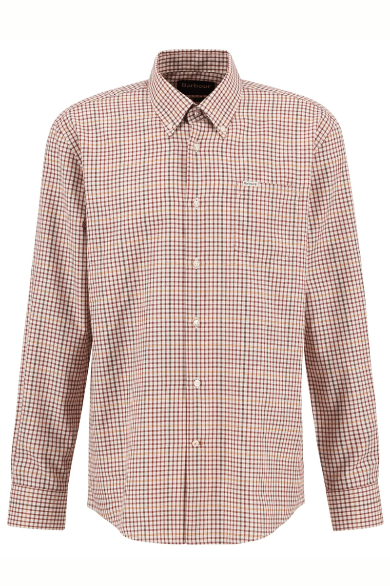 Shirts & Tops - Barbour - Henderson Thermo Weave Long - Sleeved Shirt - Archery Close
