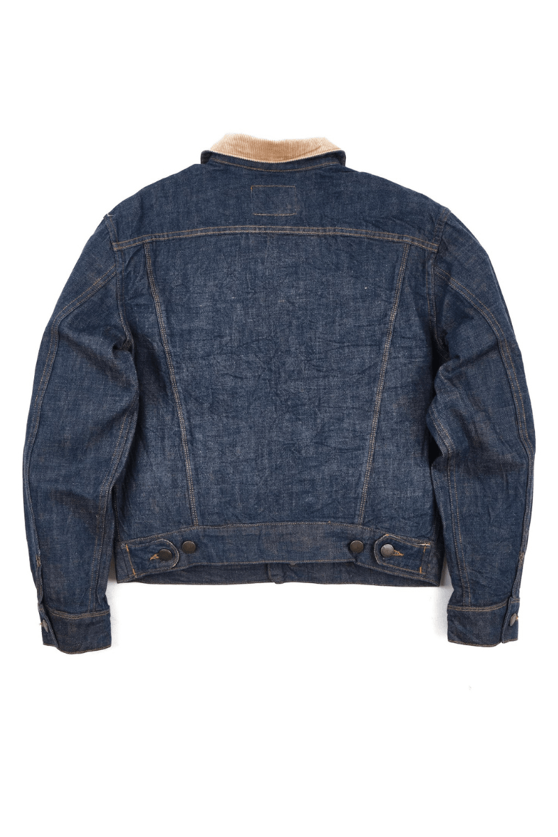 Outerwear - Freenote Cloth - High Low 13 Ounce Natural Indigo Rinsed Jacket - Archery Close
