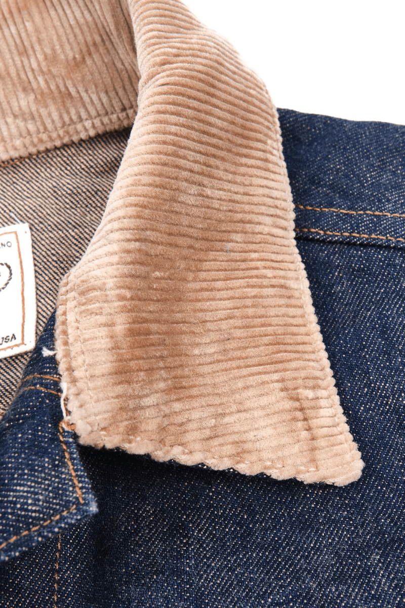 Outerwear - Freenote Cloth - High Low 13 Ounce Natural Indigo Rinsed Jacket - Archery Close