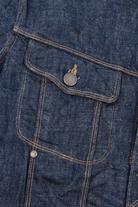 Outerwear - Freenote Cloth - High Low 13 Ounce Natural Indigo Rinsed Jacket - Archery Close
